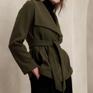 Banana Republic Dark Green Women's Trench Coat